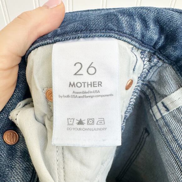 Mother Half Pipe Flood Two-Tone Barrel Jeans - 26 - Picture 6 of 10